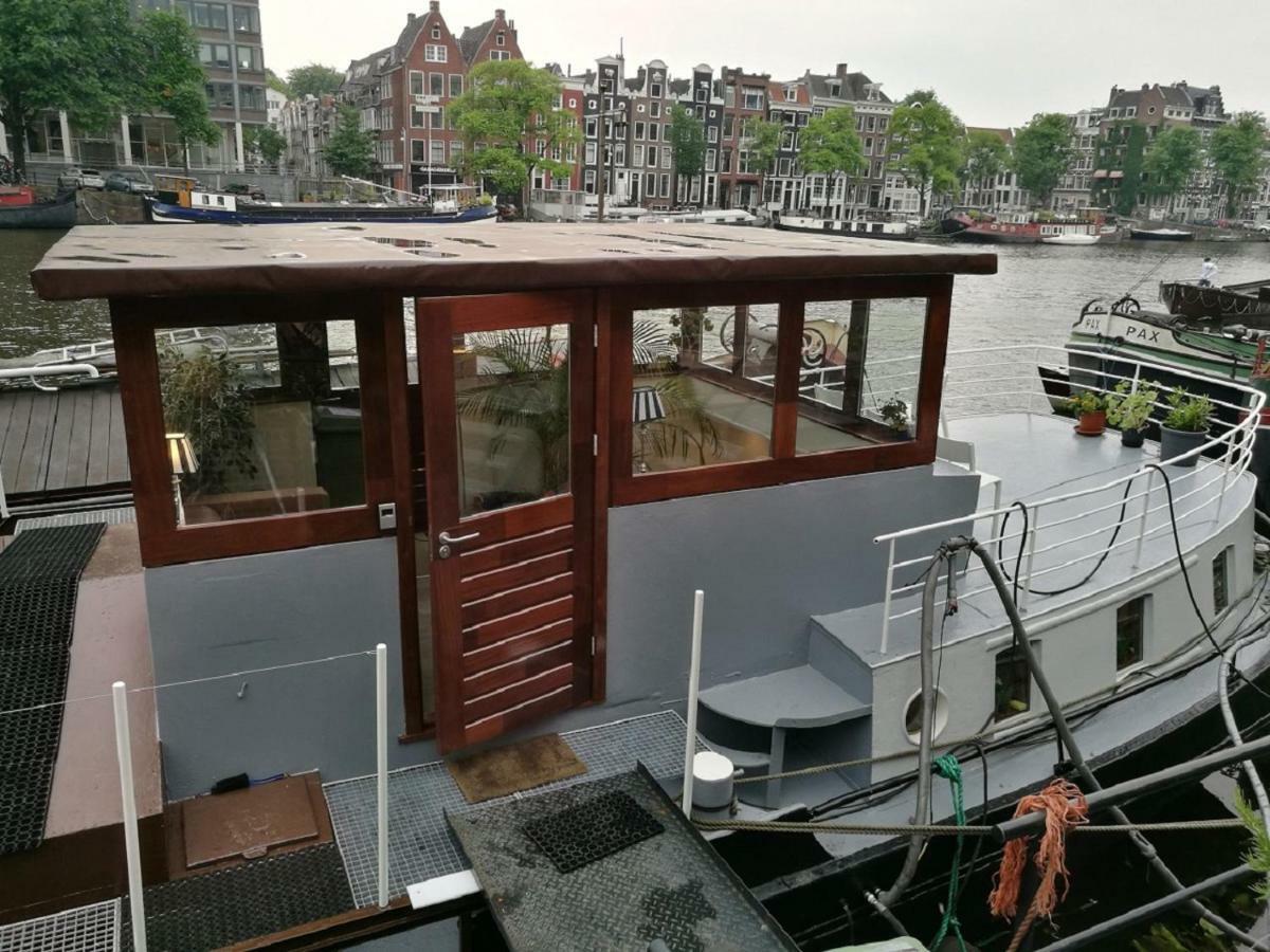 Ferienwohnung Houseboat Rose Amsterdam Exterior foto