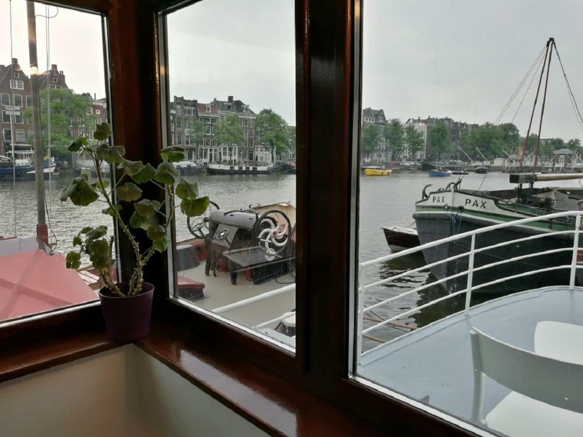 Ferienwohnung Houseboat Rose Amsterdam Exterior foto