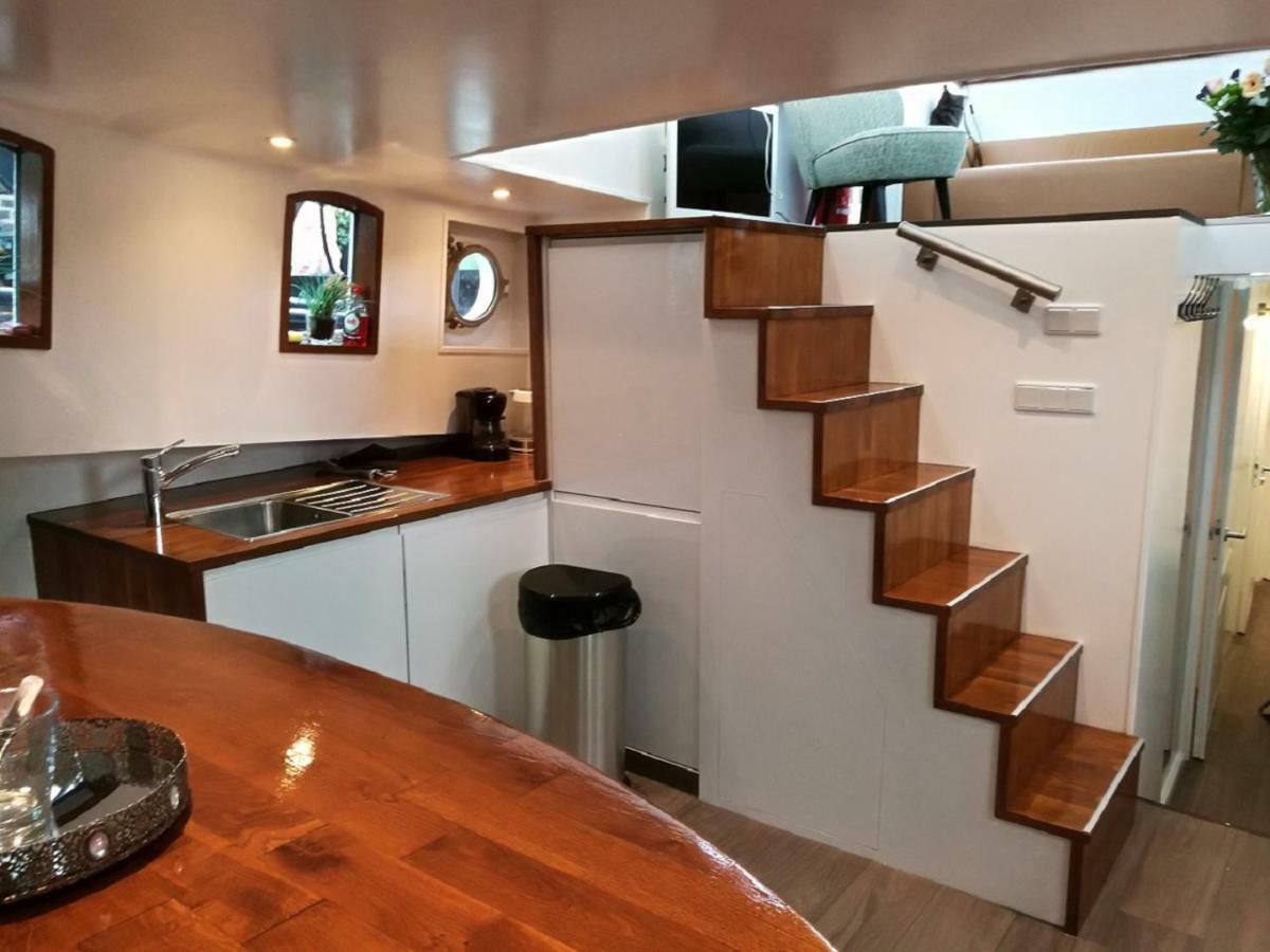 Ferienwohnung Houseboat Rose Amsterdam Exterior foto